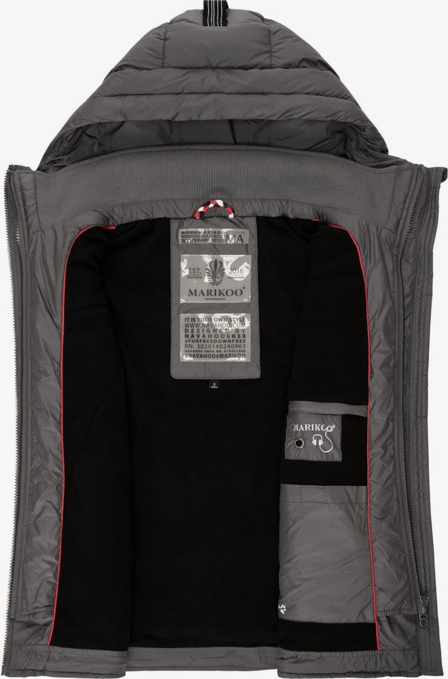 Marikoo Bodywarmers Bodywarmer Taisaa Dames Donkergrijs 6 Marikoo Bodywarmers Bodywarmer Taisaa Dames Donkergrijs - Afbeelding 6