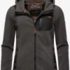 Marikoo Outdoor Jassen Fleece Jas Mount Iwaki Dames Antraciet
