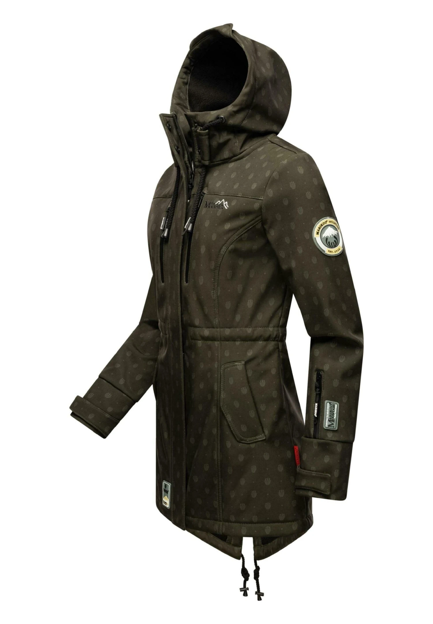 Marikoo Zimtzicke - Parka - Dark Olive W Print 3 Marikoo Zimtzicke - Parka - Dark Olive W Print - Afbeelding 3