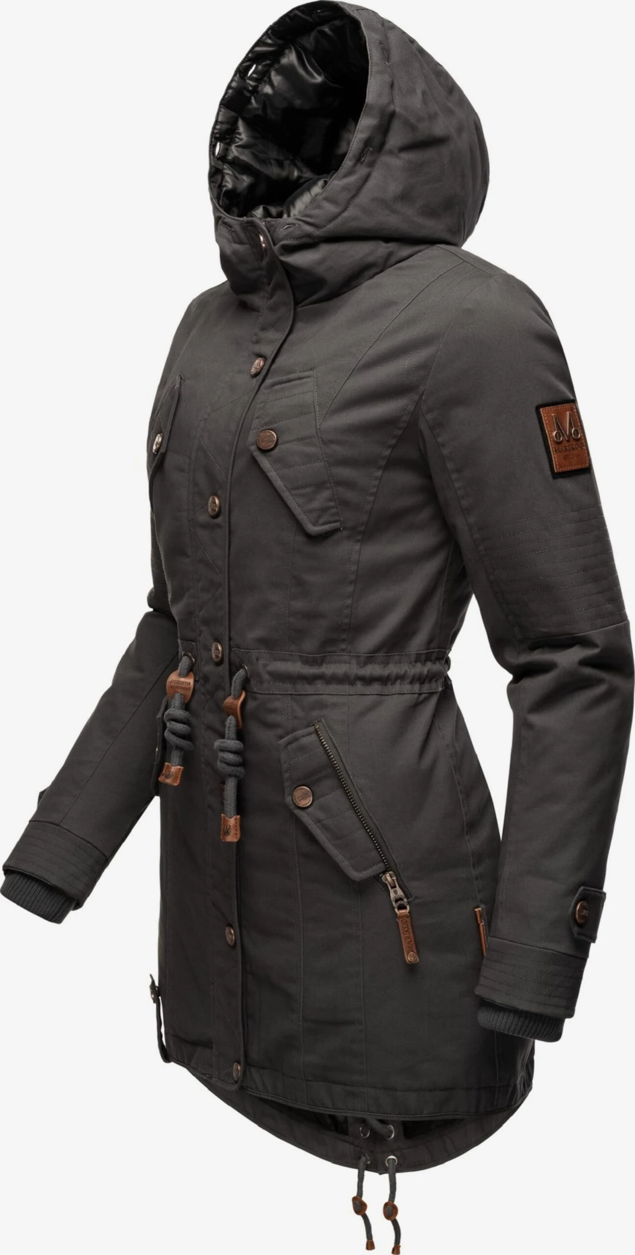 Marikoo Parkas Winterparka La Viva Prc Dames Antraciet 4 Marikoo Parkas Winterparka La Viva Prc Dames Antraciet - Afbeelding 4