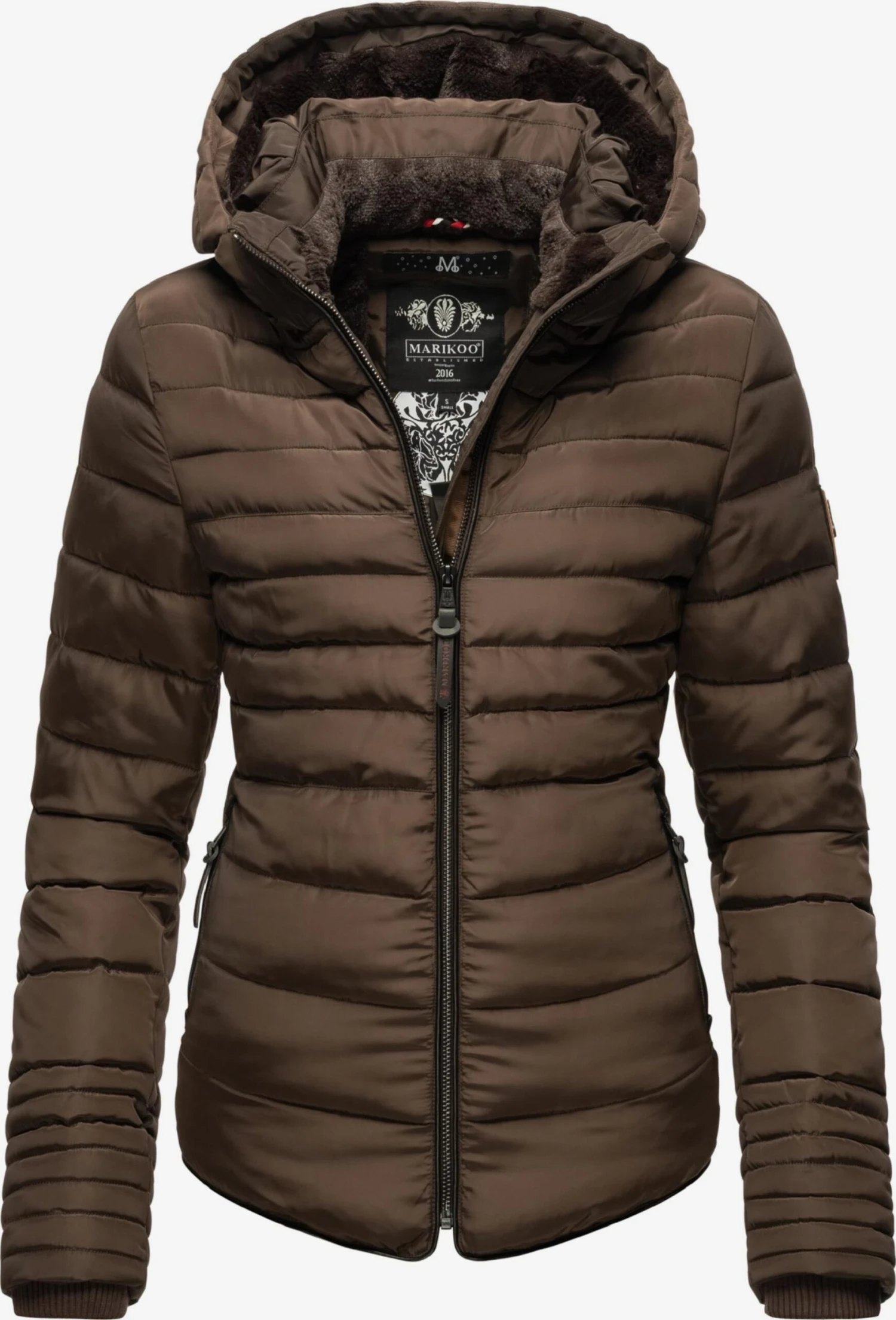 Marikoo Winterjassen Winterjas Amber Dames Bruin 1 Marikoo Winterjassen Winterjas Amber Dames Bruin