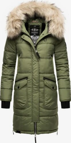 Marikoo Wintermantels Wintermantel Chaskaa Dames Kaki