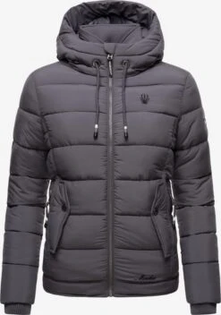 Marikoo Winterjassen Winterjas Taisaa Dames Donkergrijs -Marikoo Verkoopwinkel 135c24285ff289205ade541eae4bc055