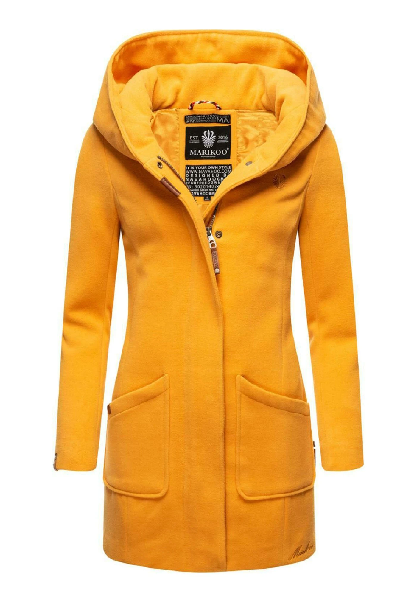 Marikoo Winterjas - Dark Yellow 1 Marikoo Winterjas - Dark Yellow