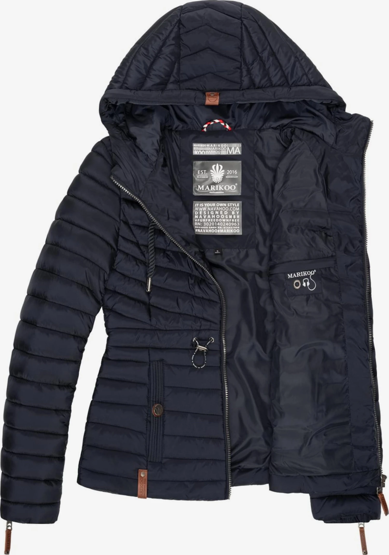 Marikoo Tussenjassen Tussenjas Aniyaa Dames Navy 2 Marikoo Tussenjassen Tussenjas Aniyaa Dames Navy - Afbeelding 2