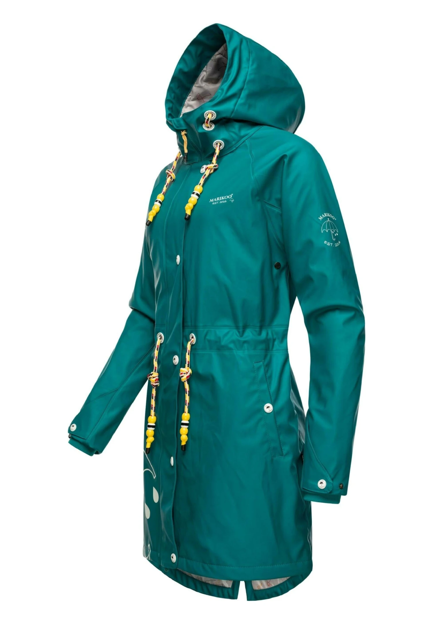 Marikoo Dancing Umbrella - Regenjas - Dark Green 2 Marikoo Dancing Umbrella - Regenjas - Dark Green - Afbeelding 2