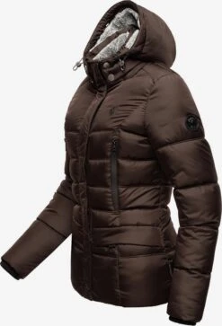 Marikoo Winterjassen Winterjas Loveleen Dames Chocoladebruin -Marikoo Verkoopwinkel 2076f88e28710c91678357a3430597a7