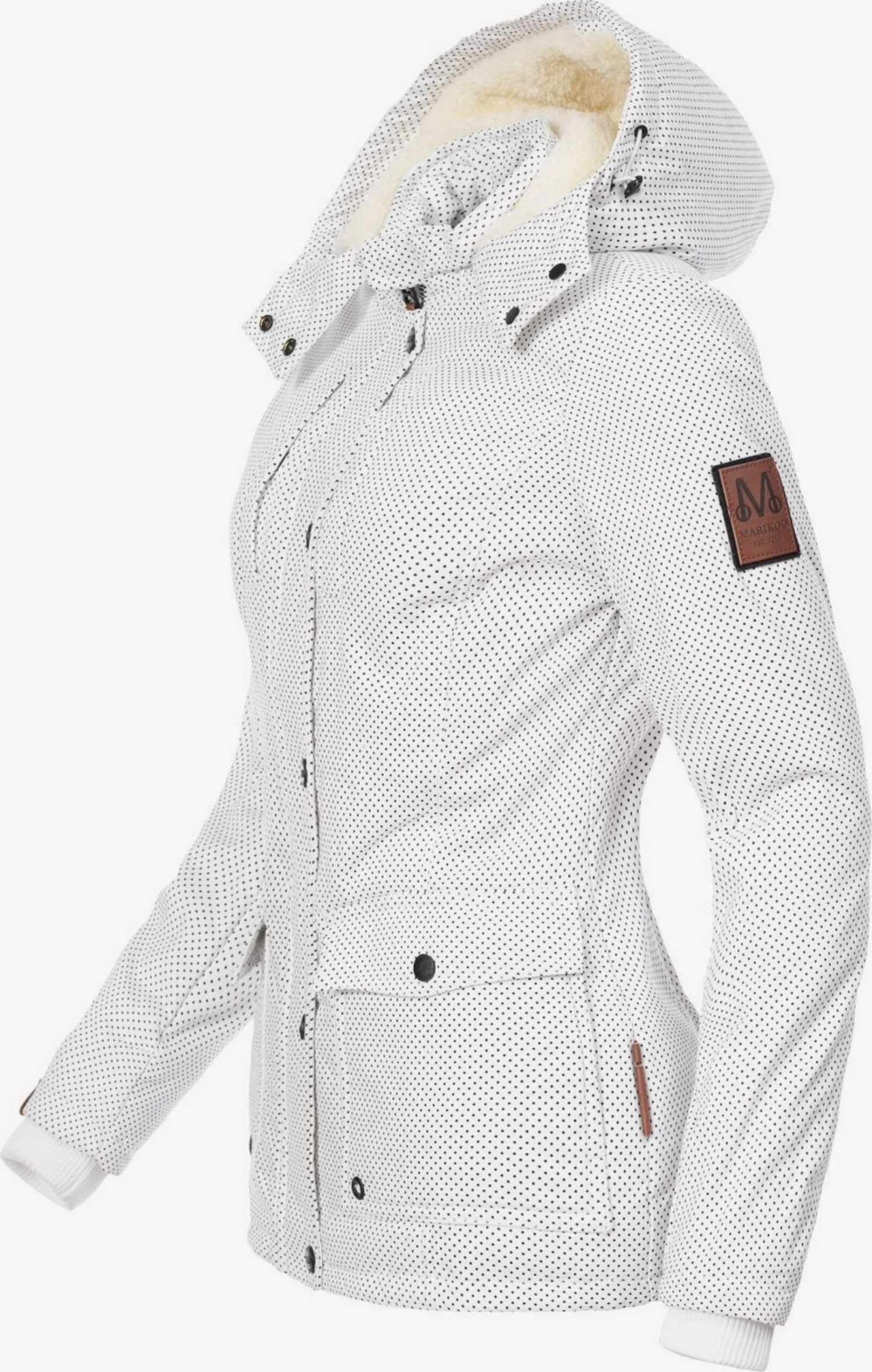 Marikoo Winterjassen Winterjas Keikoo Dames Wit 2 Marikoo Winterjassen Winterjas Keikoo Dames Wit - Afbeelding 2