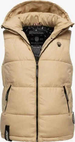 Marikoo Bodywarmers Bodywarmer Eisflöckchen Dames Beige -Marikoo Verkoopwinkel 29dc96899f7ce84c426f696c162f2feb