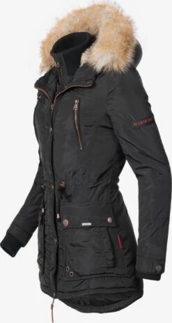 Marikoo Parkas Winterparka Grinsekatze Dames Zwart -Marikoo Verkoopwinkel 29fa1c1a3a48cf131704e4b3cec896e7
