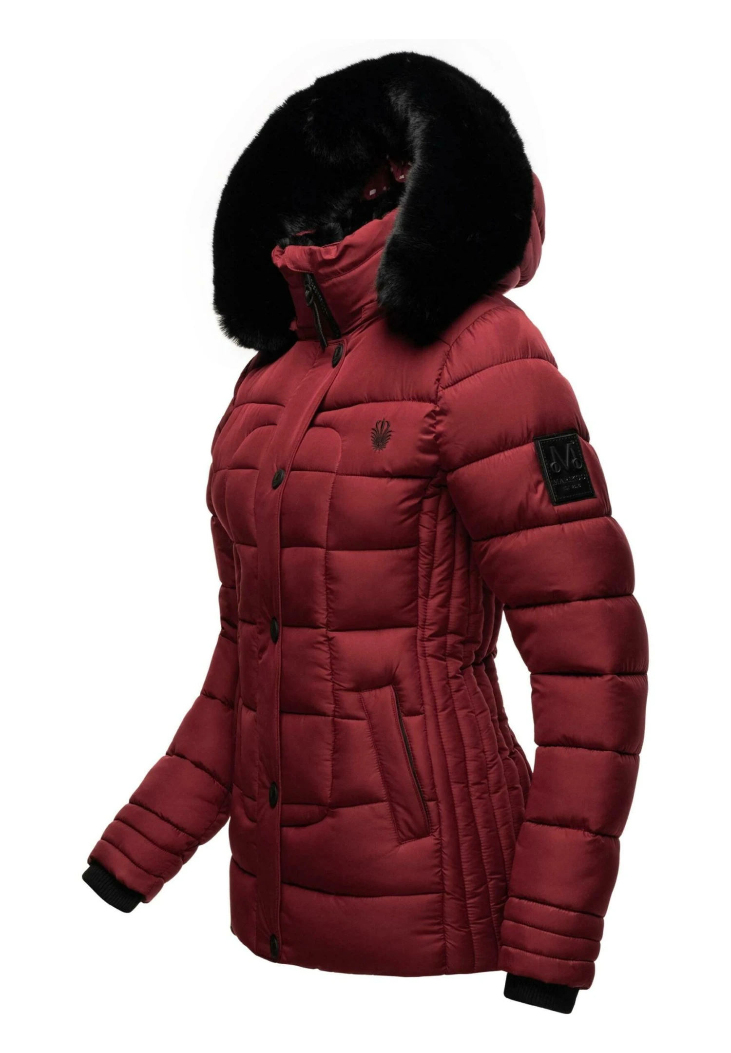 Marikoo Qesraa - Winterjas - Bordeaux 2 Marikoo Qesraa - Winterjas - Bordeaux - Afbeelding 2