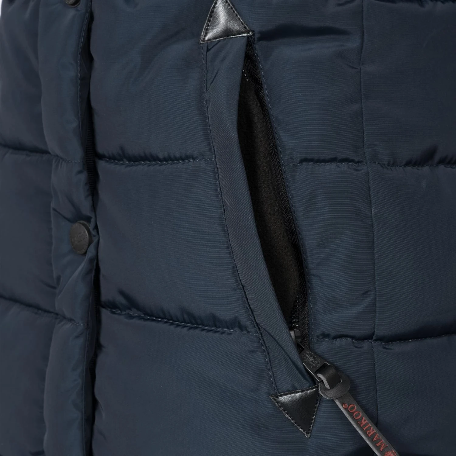 Marikoo Winterjassen Winterjas Lotusblüte Dames Donkerblauw 4 Marikoo Winterjassen Winterjas Lotusblüte Dames Donkerblauw - Afbeelding 4