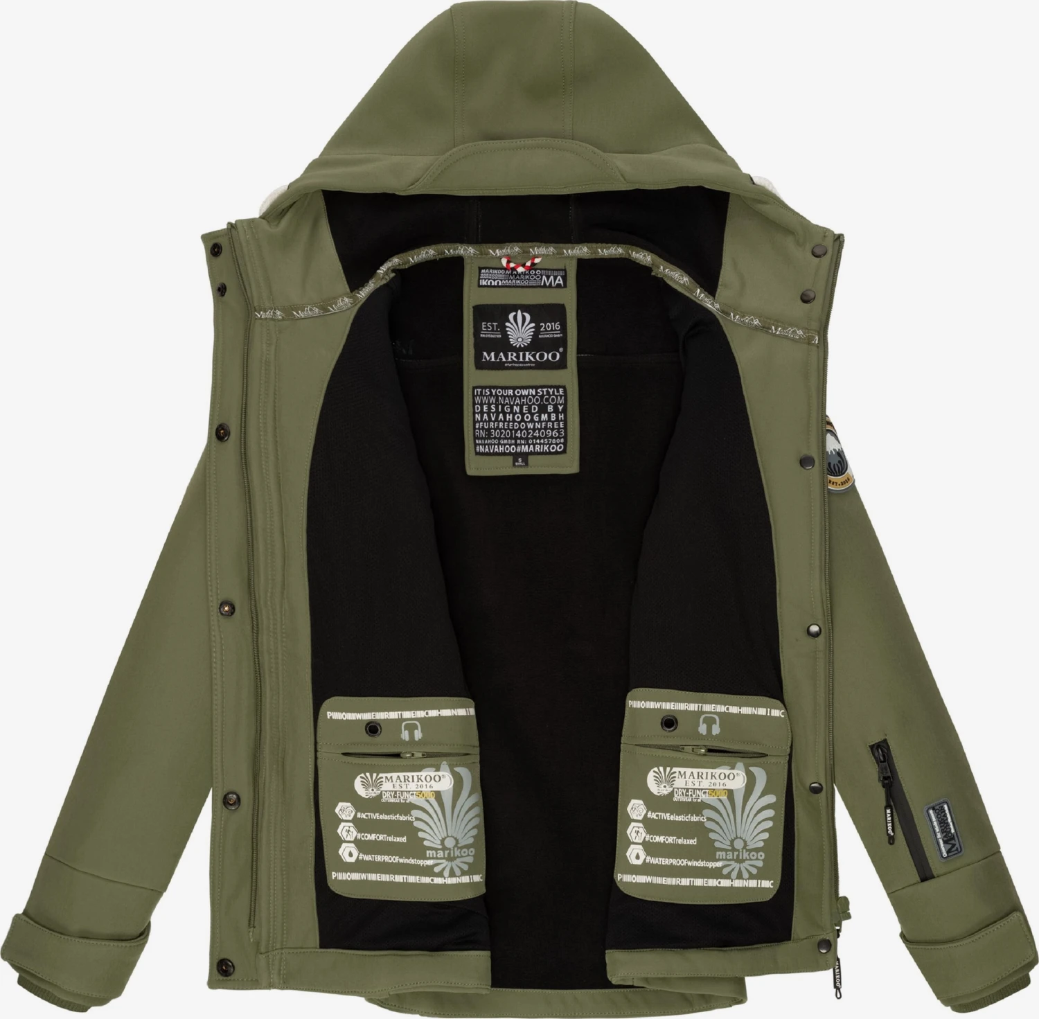 Marikoo Tussenjassen Tussenjas Kleinezicke Dames Appel 5 Marikoo Tussenjassen Tussenjas Kleinezicke Dames Appel - Afbeelding 5