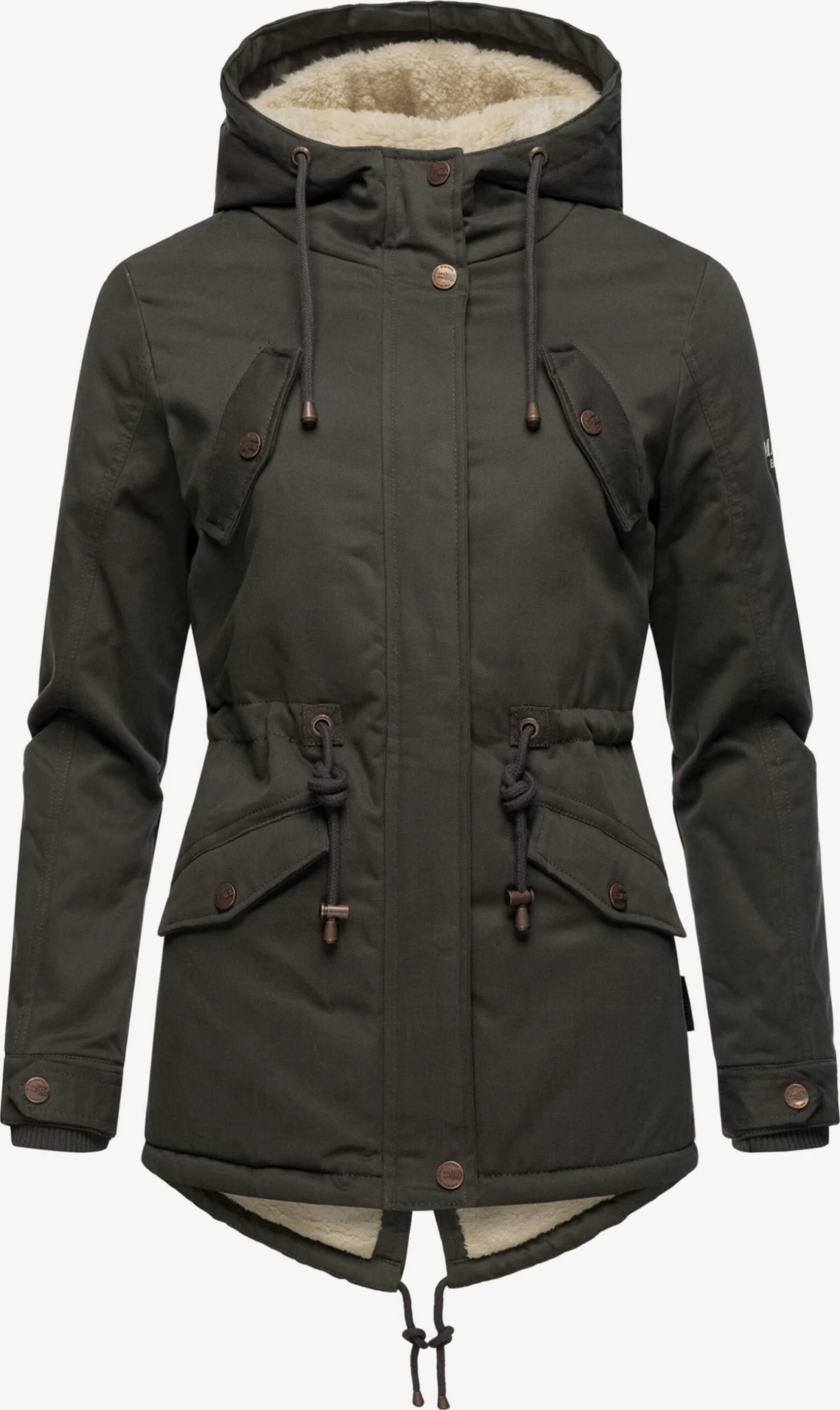 Marikoo Winterjassen Winterjas Manolya Dames Antraciet 4 Marikoo Winterjassen Winterjas Manolya Dames Antraciet - Afbeelding 4