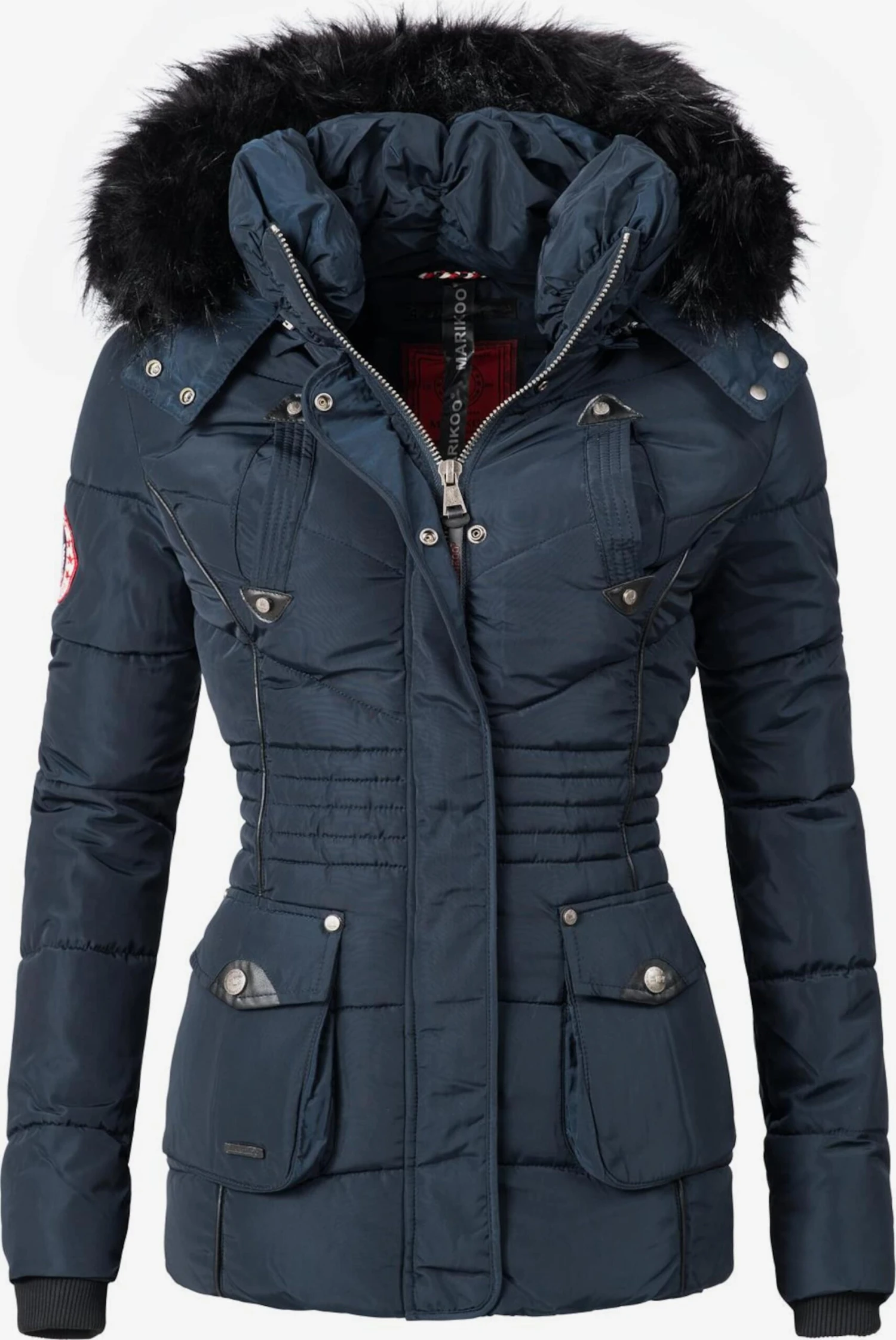 Marikoo Winterjassen Winterjas Vanilla Dames Kobaltblauw 1 Marikoo Winterjassen Winterjas Vanilla Dames Kobaltblauw