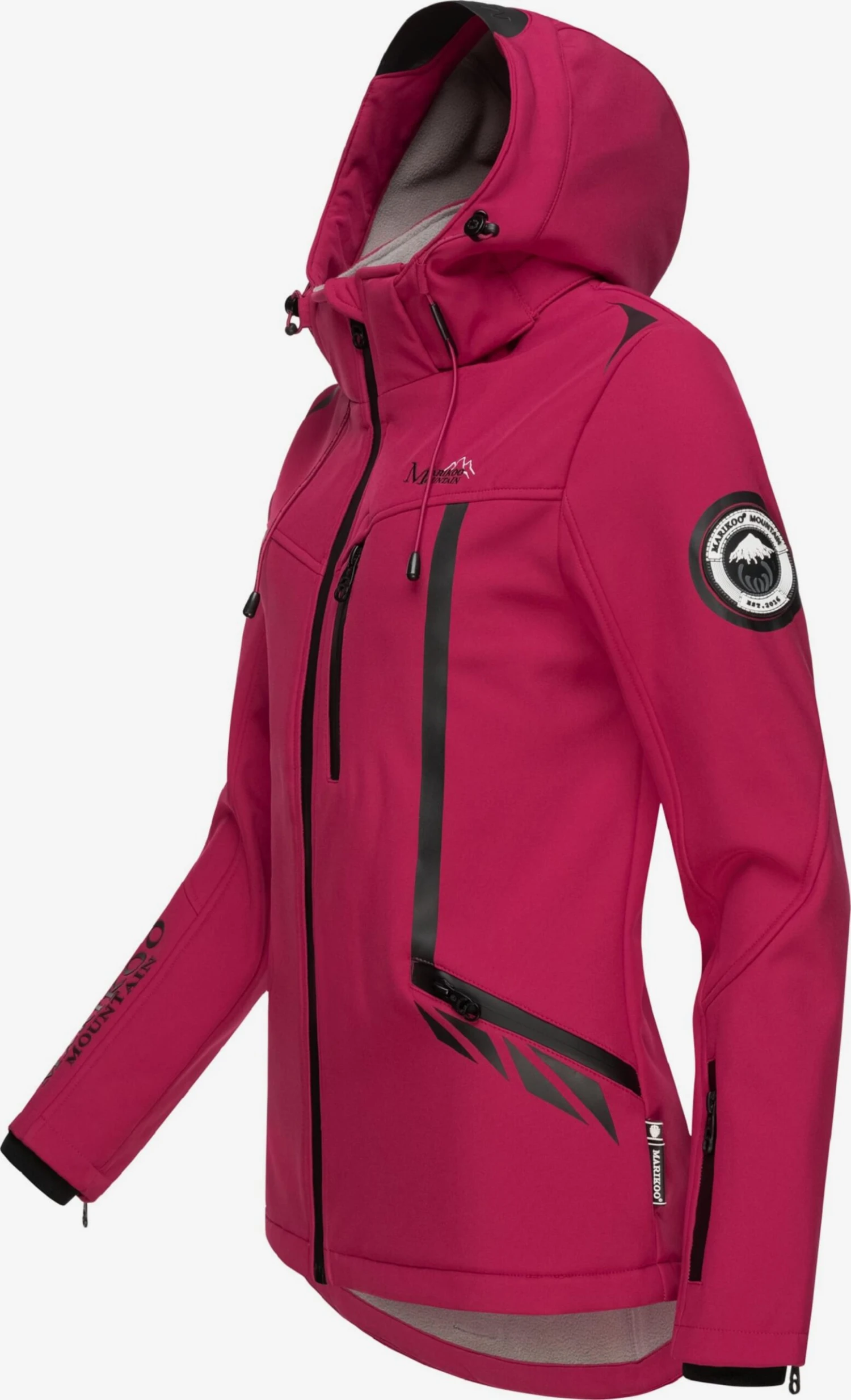 Marikoo Winterjassen Winterjas Dames Rood 2 Marikoo Winterjassen Winterjas Dames Rood - Afbeelding 2