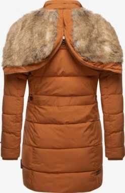 Marikoo Korte Mantels Wintermantel Dames Bruin -Marikoo Verkoopwinkel 3eaeec3ce8cab14ac3f506011f4f0f55