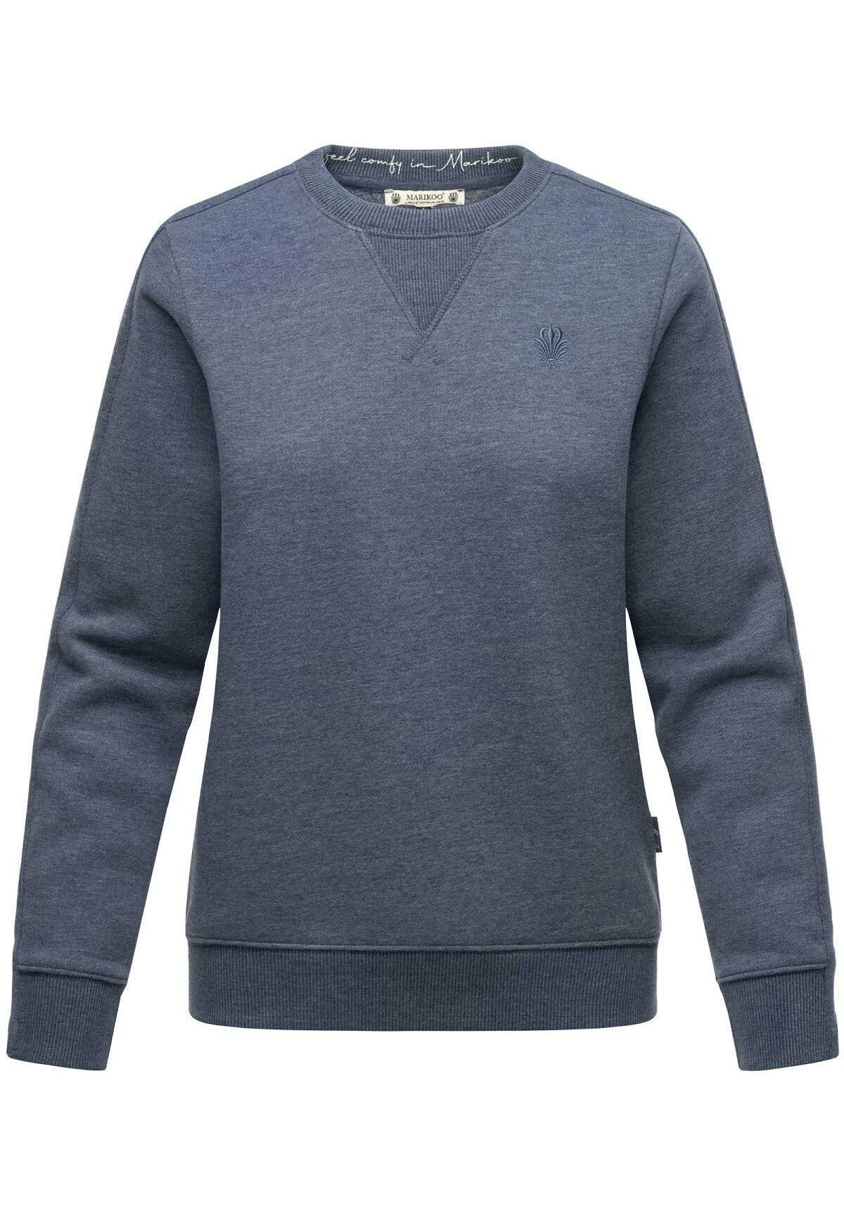 Marikoo Umikoo - Sweater - Dusty Blue Melange 1 Marikoo Umikoo - Sweater - Dusty Blue Melange