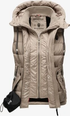 Marikoo Bodywarmers Bodywarmer Taisaa Dames Taupe -Marikoo Verkoopwinkel 454b71b8cd92b7b324c9af0daba2ac41
