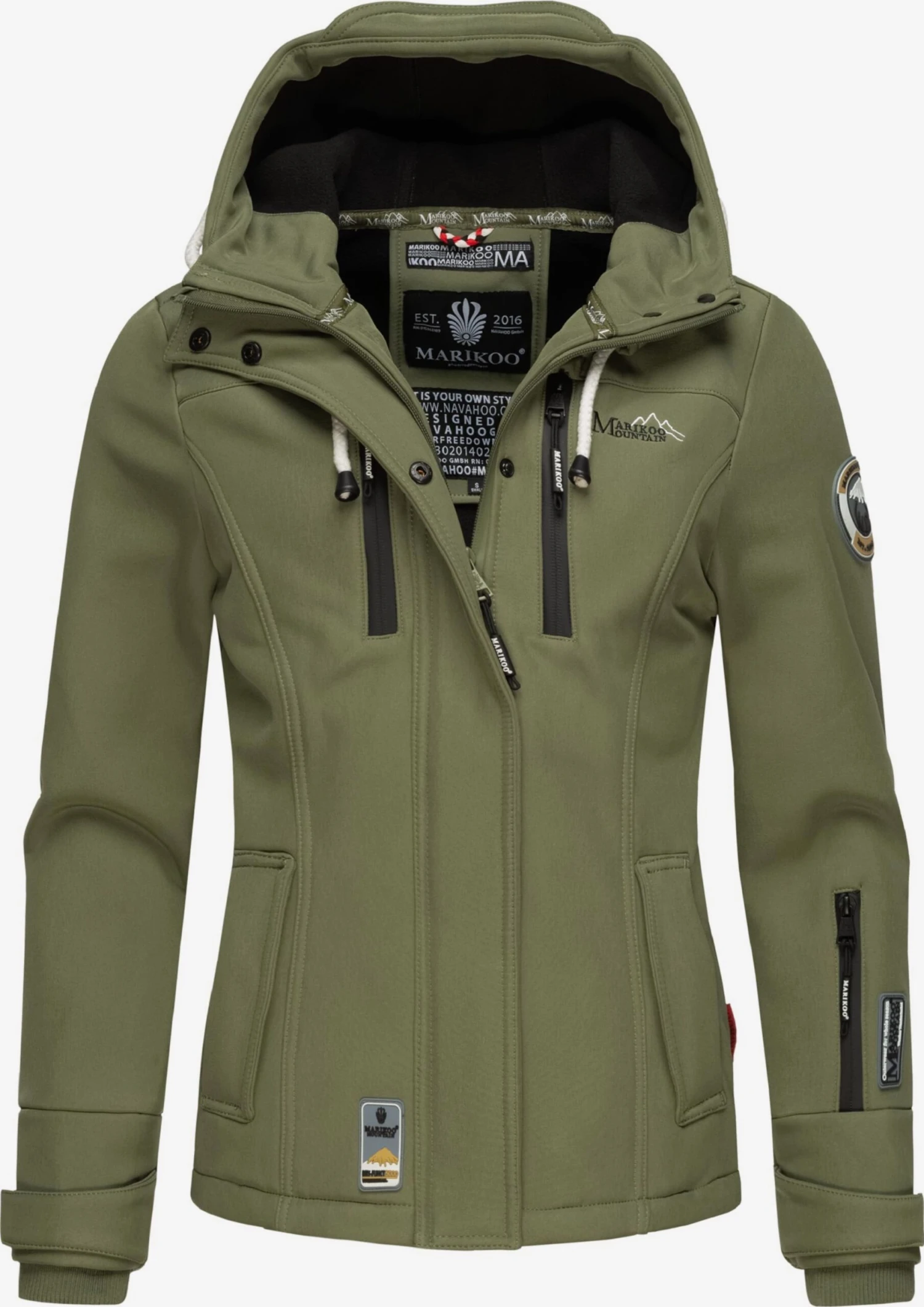 Marikoo Tussenjassen Tussenjas Kleinezicke Dames Appel 4 Marikoo Tussenjassen Tussenjas Kleinezicke Dames Appel - Afbeelding 4