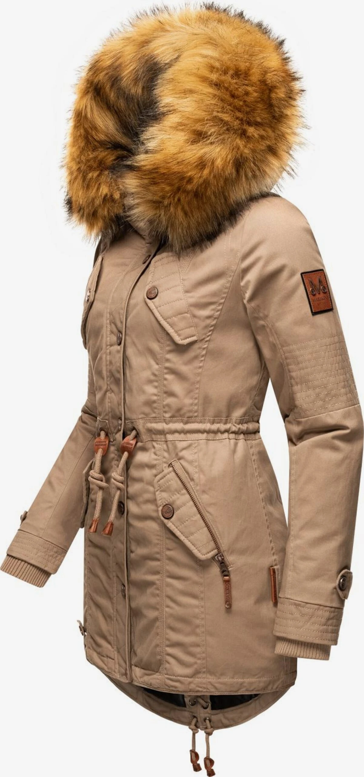 Marikoo Parkas Winterparka La Viva Dames Lichtbeige 2 Marikoo Parkas Winterparka La Viva Dames Lichtbeige - Afbeelding 2