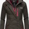 Marikoo Outdoor Jassen Functionele Jas Rabeaa Dames Antraciet
