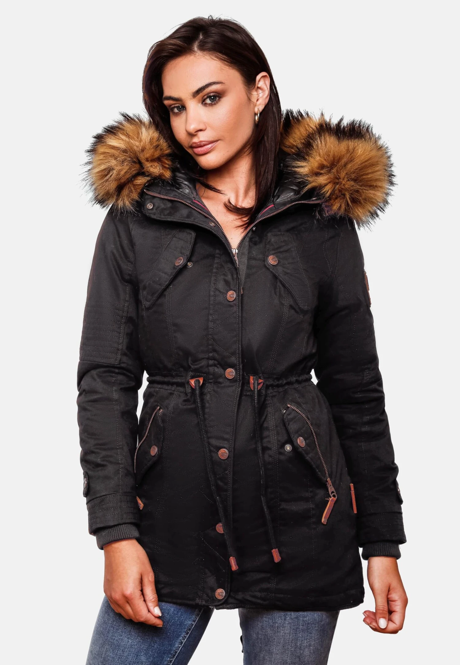 Marikoo Parkas Winterparka La Viva Dames Zwart 6 Marikoo Parkas Winterparka La Viva Dames Zwart - Afbeelding 6