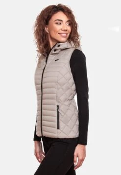 Marikoo Bodywarmers Bodywarmer Hasenpfote Dames Lichtgrijs -Marikoo Verkoopwinkel 4d6a75b3ccf834d5b87f1773ea68bc13
