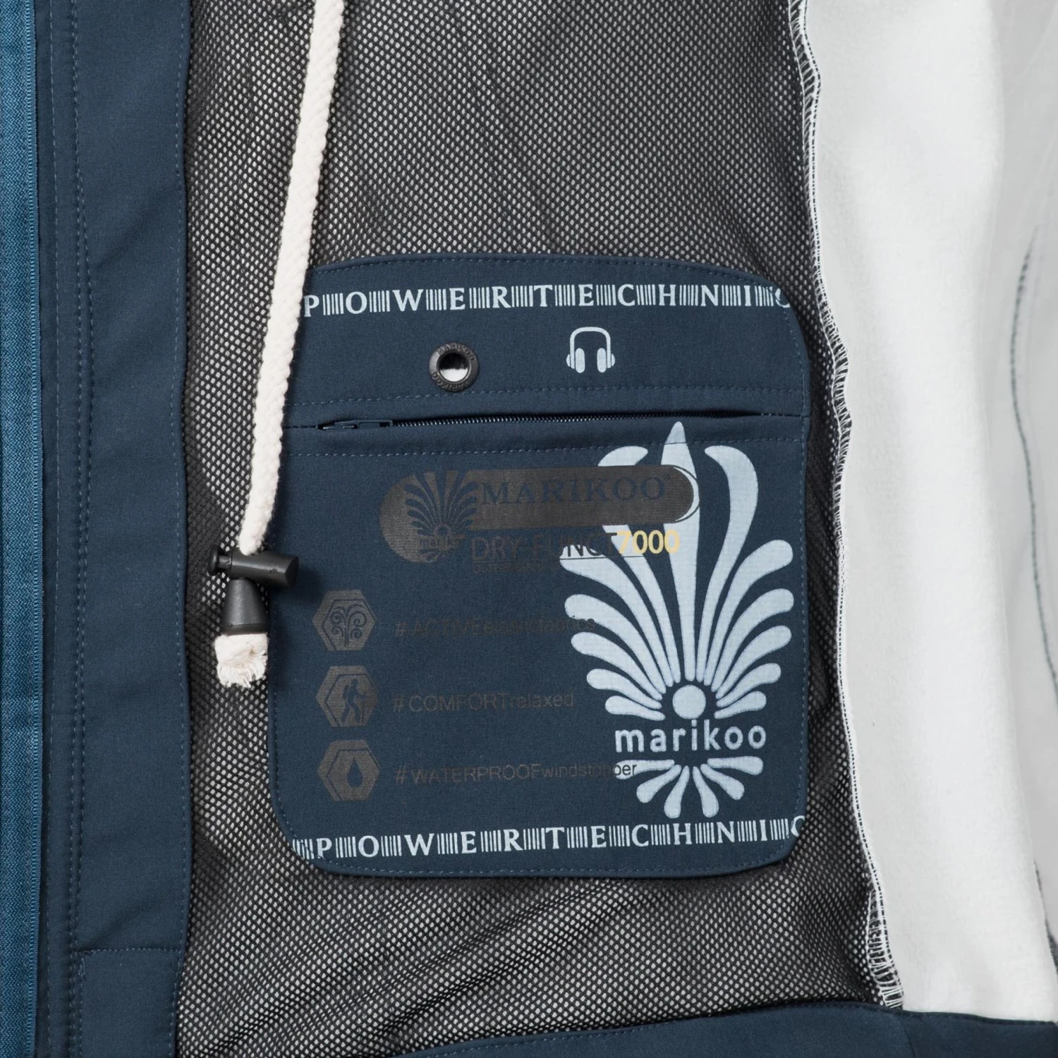 Marikoo Regenmantels Functionele Mantel Zimtzicke Dames Marine 8 Marikoo Regenmantels Functionele Mantel Zimtzicke Dames Marine - Afbeelding 8