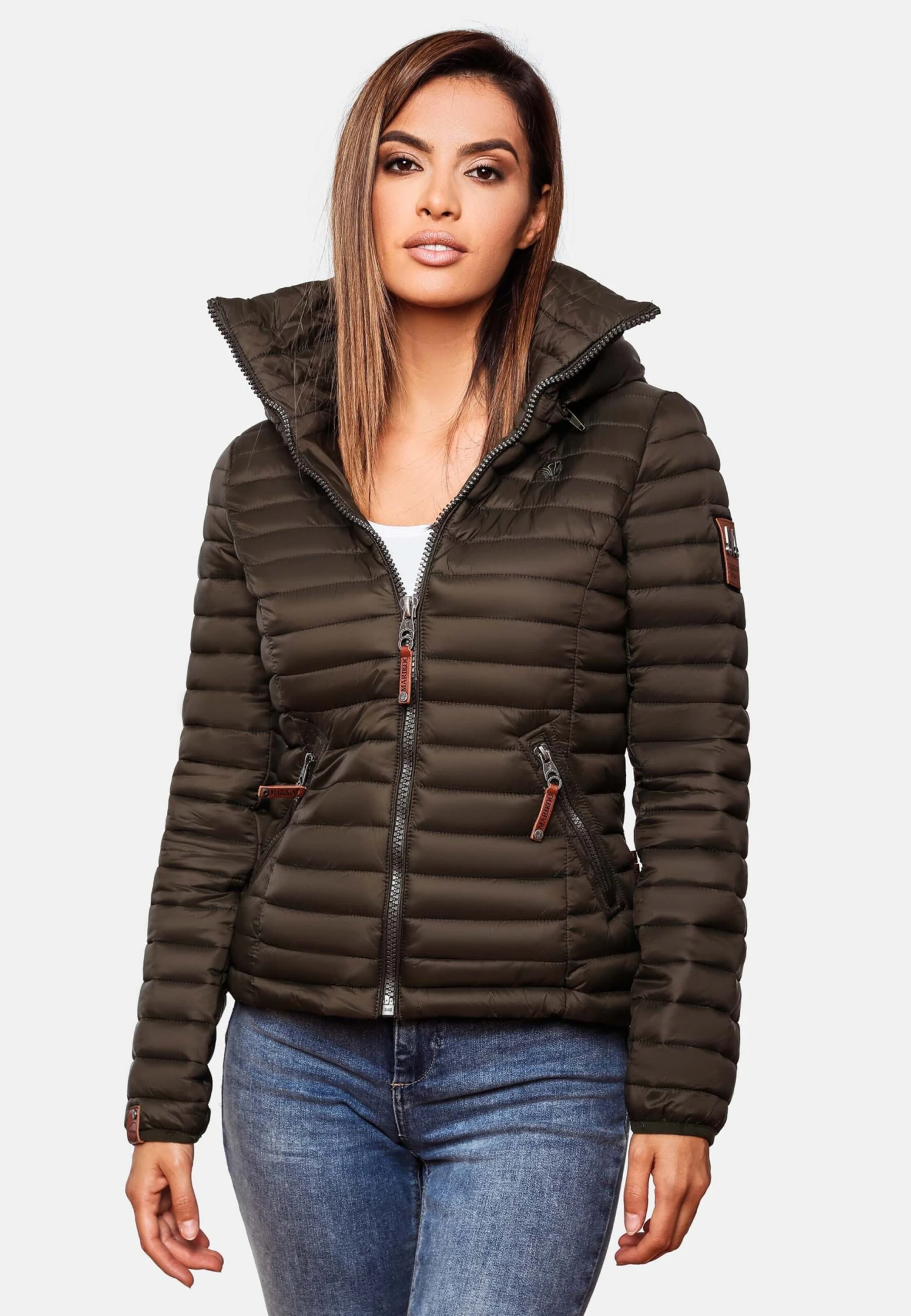 Marikoo Tussenjassen Tussenjas Löwenbaby Dames Antraciet 5 Marikoo Tussenjassen Tussenjas Löwenbaby Dames Antraciet - Afbeelding 5