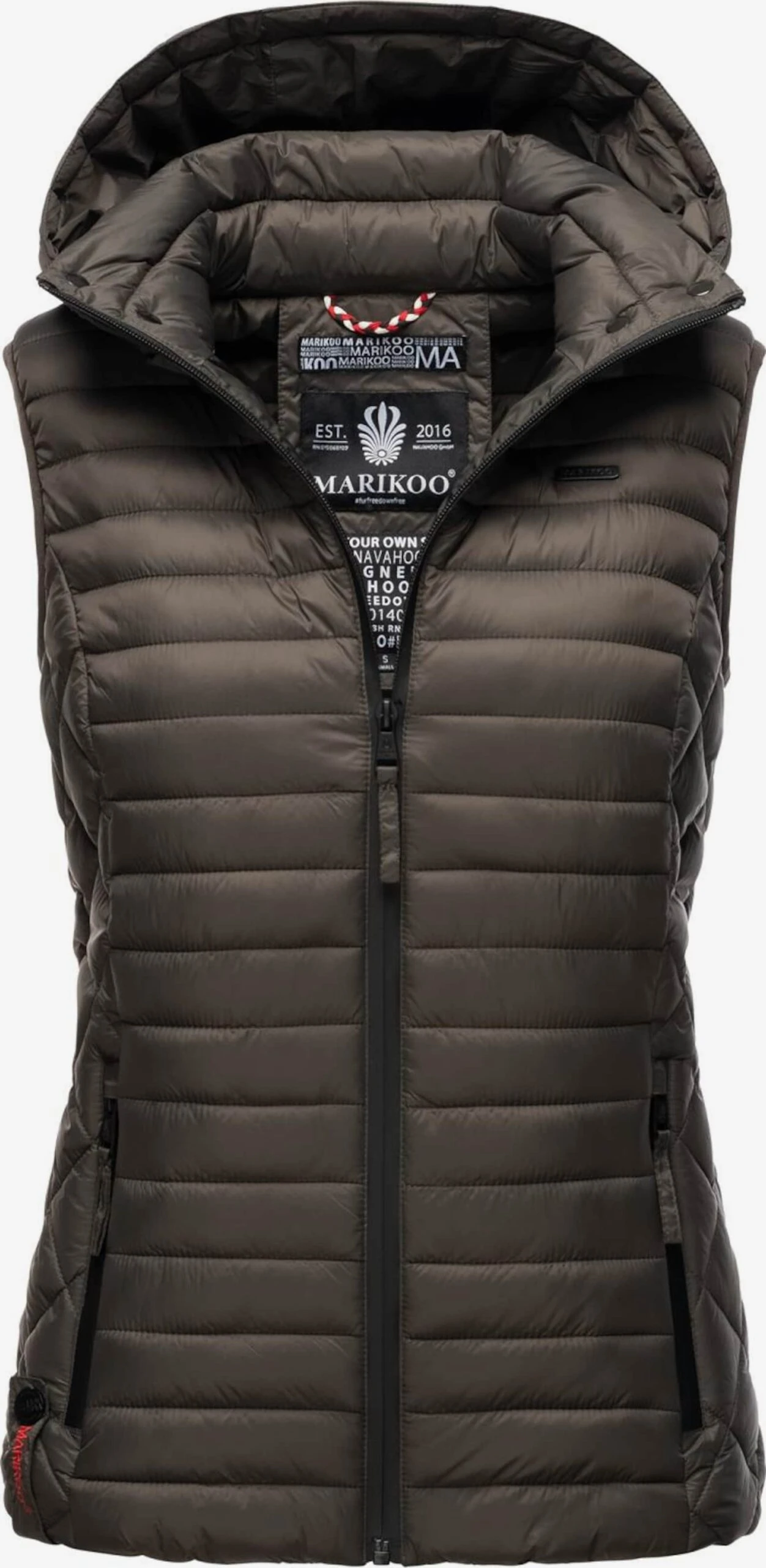 Marikoo Bodywarmers Bodywarmer Hasenpfote Dames Antraciet 2 Marikoo Bodywarmers Bodywarmer Hasenpfote Dames Antraciet - Afbeelding 2