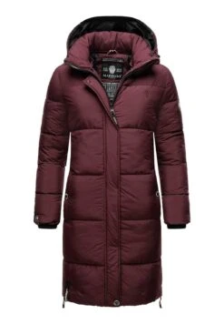 Marikoo Streliziaa - Winterjas - Dark Red Melange -Marikoo Verkoopwinkel 5d94b0facb1c47e281f82af8da0ef51d