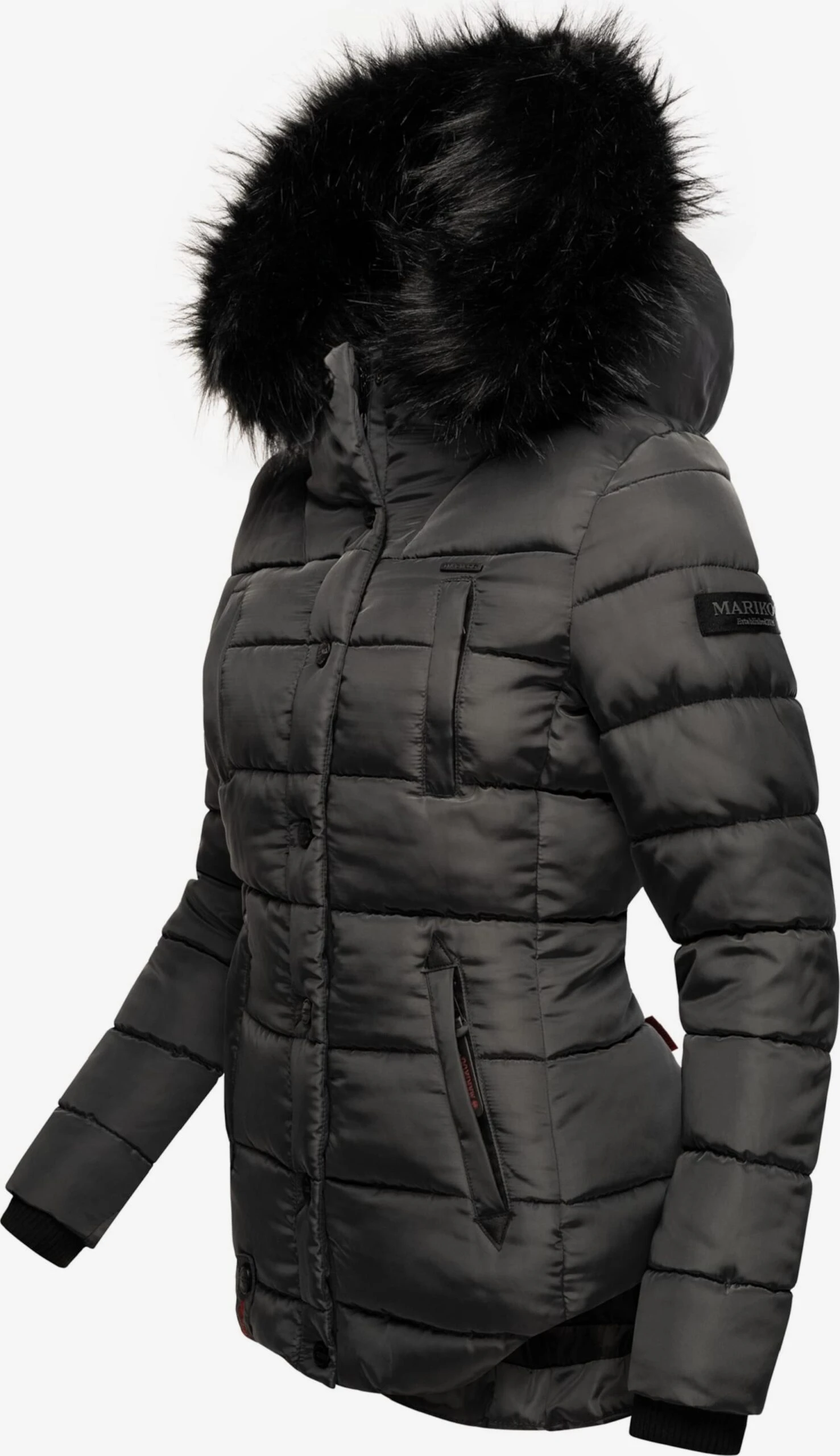 Marikoo Winterjassen Winterjas Lotusblüte Dames Aardetinten 2 Marikoo Winterjassen Winterjas Lotusblüte Dames Aardetinten - Afbeelding 2