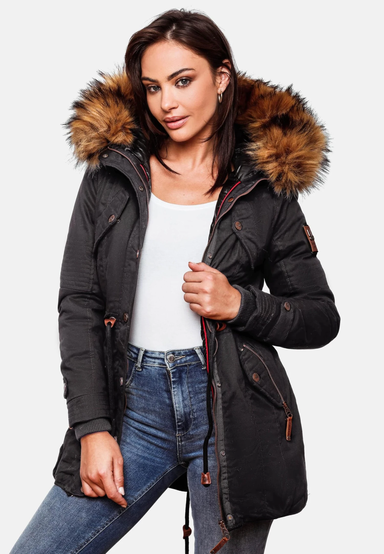 Marikoo Parkas Winterparka La Viva Dames Zwart 9 Marikoo Parkas Winterparka La Viva Dames Zwart - Afbeelding 9