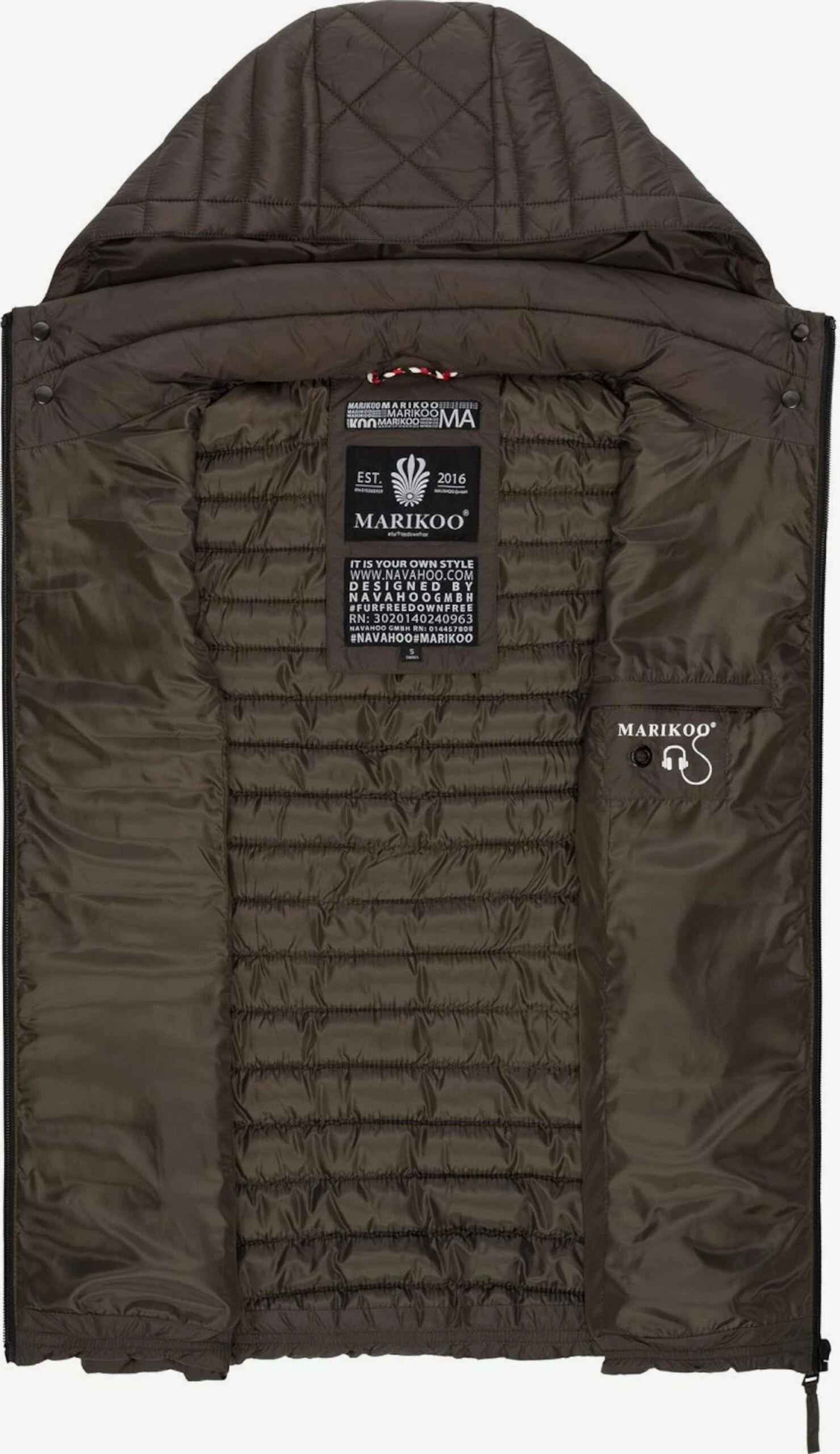 Marikoo Bodywarmers Bodywarmer Hasenpfote Dames Antraciet 5 Marikoo Bodywarmers Bodywarmer Hasenpfote Dames Antraciet - Afbeelding 5