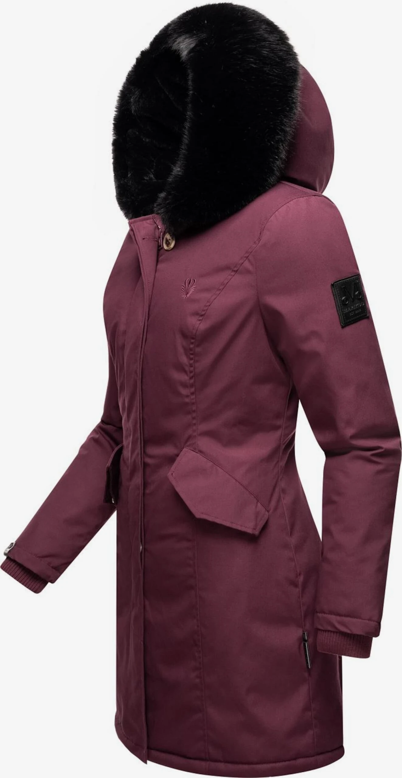 Marikoo Parkas Winterparka Karambaa Dames Wijnrood 2 Marikoo Parkas Winterparka Karambaa Dames Wijnrood - Afbeelding 2