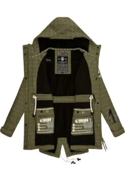 Marikoo Zimtzicke - Parka - Olive Lines -Marikoo Verkoopwinkel 605443e3afdc452aaa1c84f69fe60a86