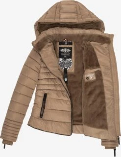 Marikoo Winterjassen Winterjas Amber Dames Beige -Marikoo Verkoopwinkel 6121ed2db6ef882bd5e6f5e08993110c