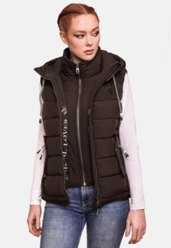 Marikoo Bodywarmers Bodywarmer Taisaa Dames Donkerbruin -Marikoo Verkoopwinkel 622cbb5ac19925c657e73ab218087736