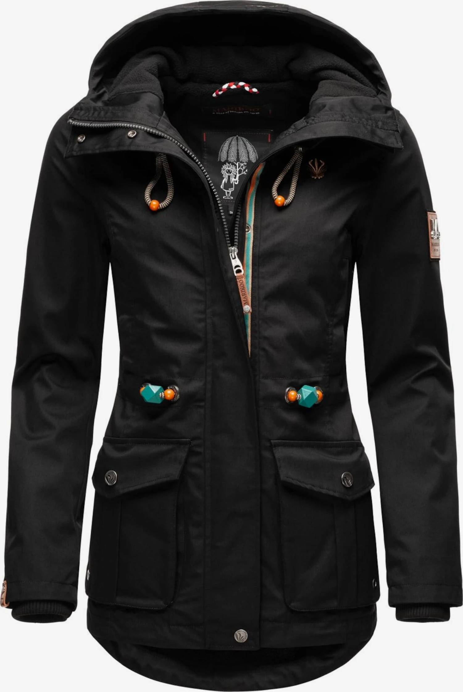 Marikoo Tussenjassen Tussenjas Babetaa Dames Zwart 2 Marikoo Tussenjassen Tussenjas Babetaa Dames Zwart - Afbeelding 2