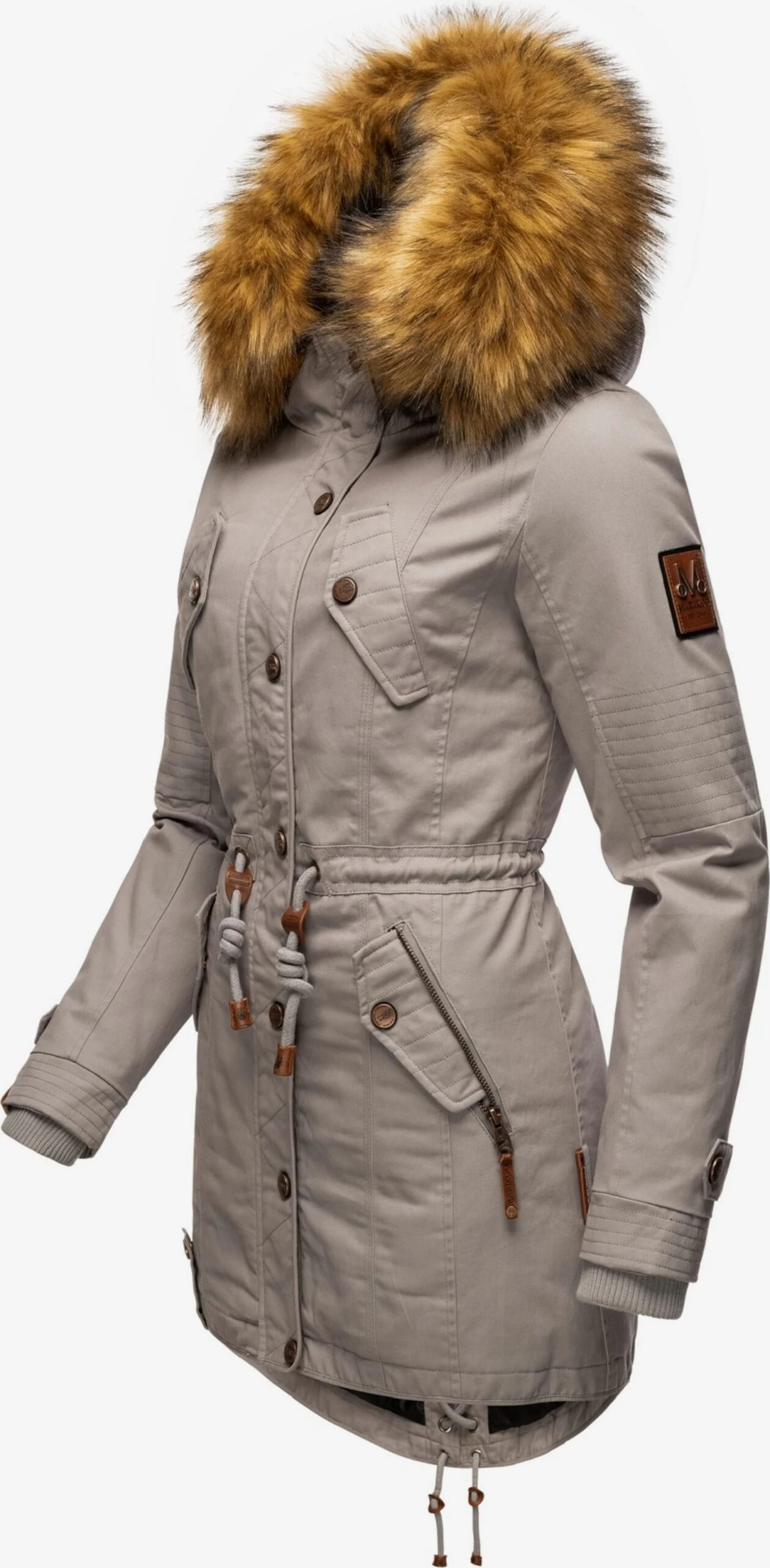 Marikoo Parkas Winterparka La Viva Dames Grijs 2 Marikoo Parkas Winterparka La Viva Dames Grijs - Afbeelding 2