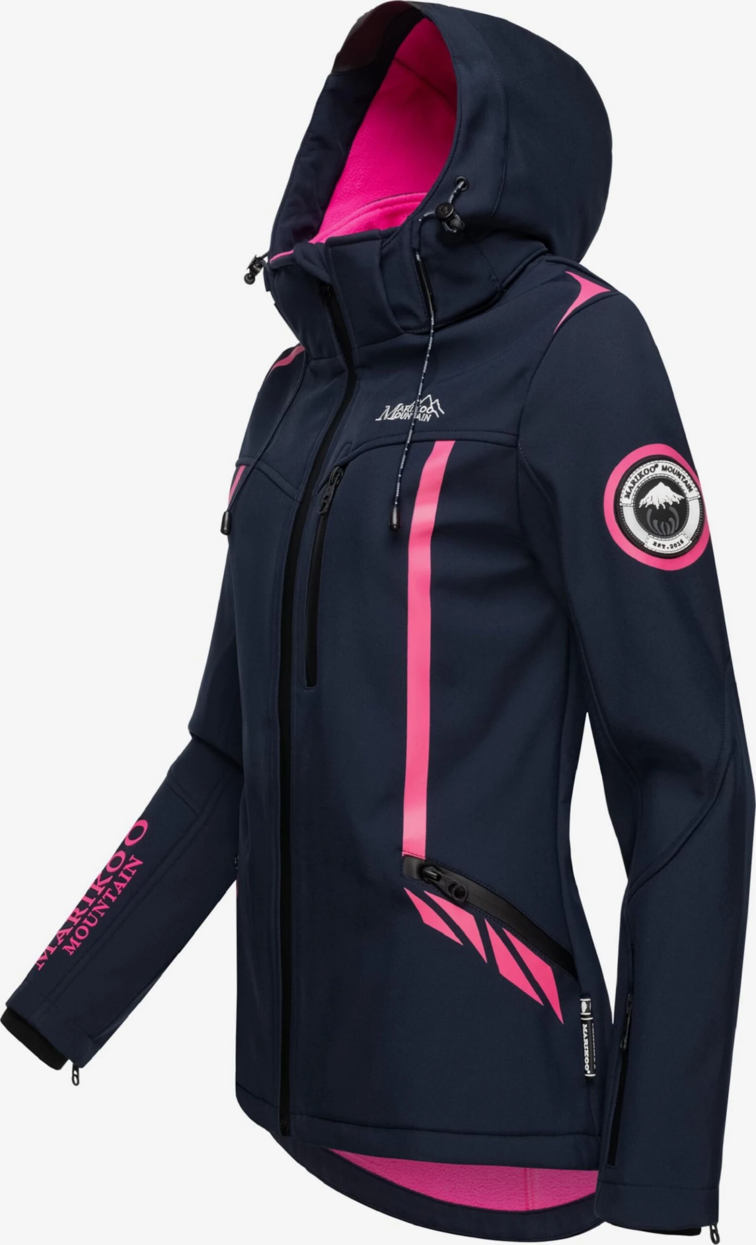 Marikoo Winterjassen Winterjas Dames Navy 2 Marikoo Winterjassen Winterjas Dames Navy - Afbeelding 2