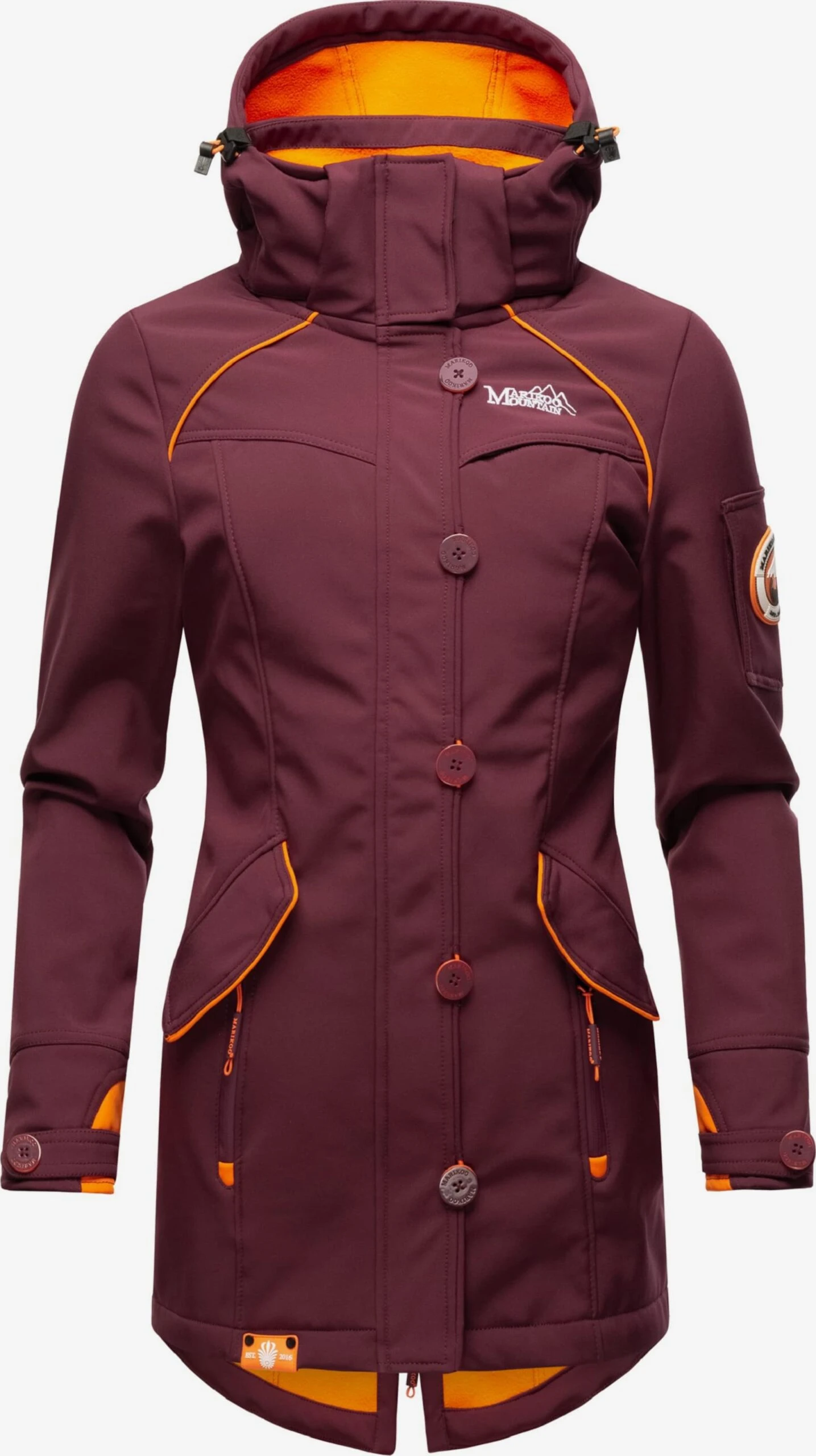 Marikoo Outdoor Jassen Functionele Jas Soulinaa Dames Bordeaux 1 Marikoo Outdoor Jassen Functionele Jas Soulinaa Dames Bordeaux