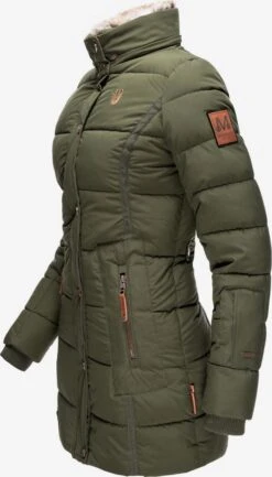Marikoo Korte Mantels Wintermantel Dames Olijfgroen -Marikoo Verkoopwinkel 736660acc89031c5c7a49b71f079e88e