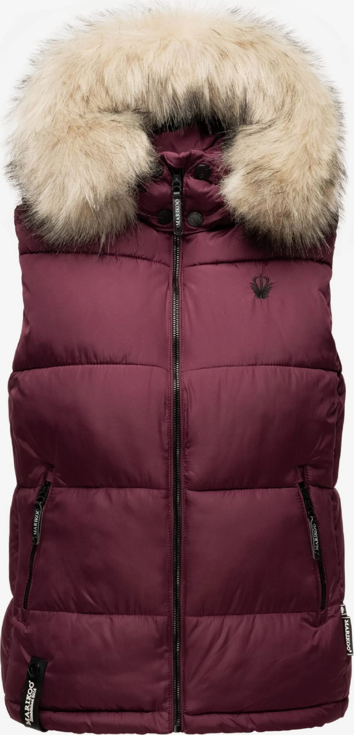 Marikoo Bodywarmers Bodywarmer Eisflöckchen Dames Bordeaux 6 Marikoo Bodywarmers Bodywarmer Eisflöckchen Dames Bordeaux - Afbeelding 6