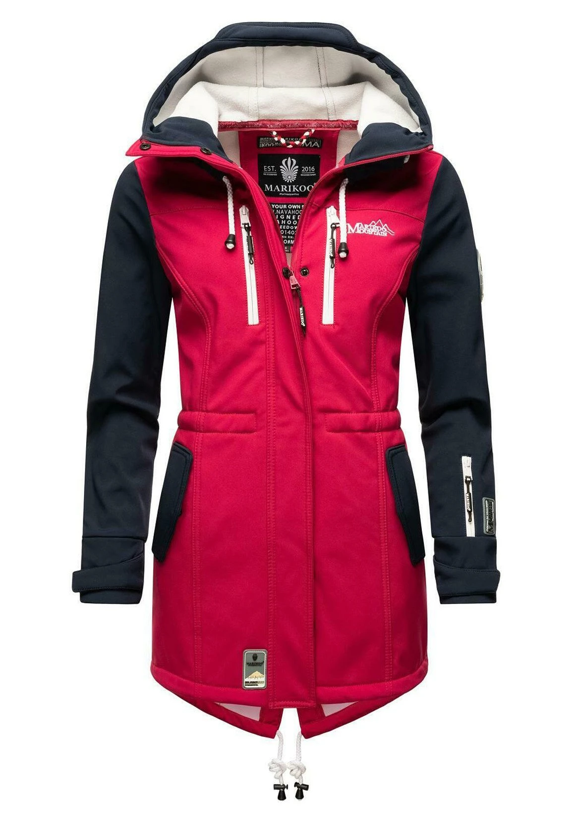 Marikoo Zimtzicke - Parka - Fuchsia Navy 1 Marikoo Zimtzicke - Parka - Fuchsia Navy