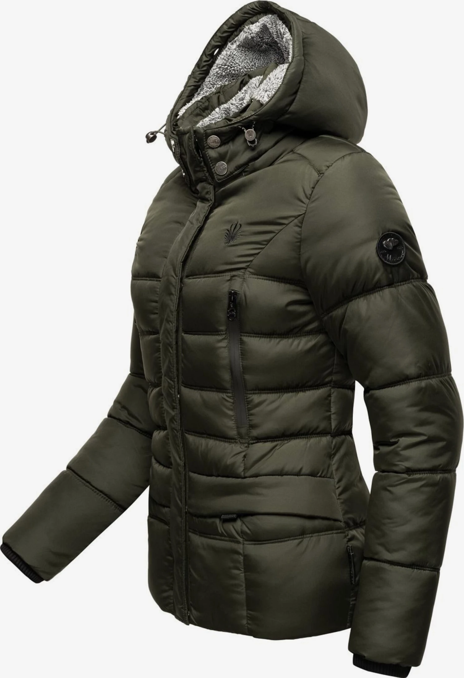 Marikoo Winterjassen Winterjas Loveleen Dames Olijfgroen 4 Marikoo Winterjassen Winterjas Loveleen Dames Olijfgroen - Afbeelding 4