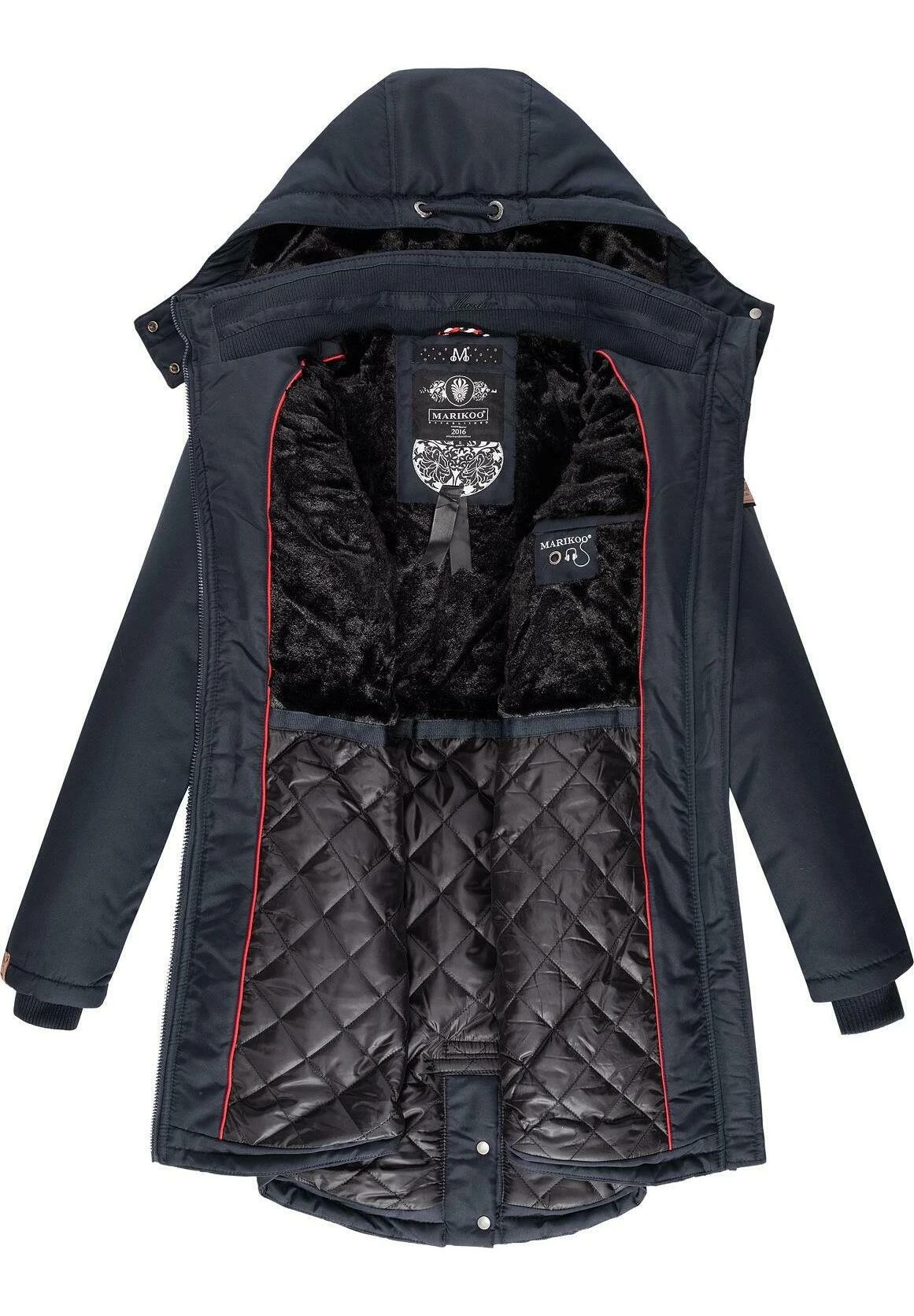 Marikoo Kamii - Winterjas - Dark Blue 5 Marikoo Kamii - Winterjas - Dark Blue - Afbeelding 5