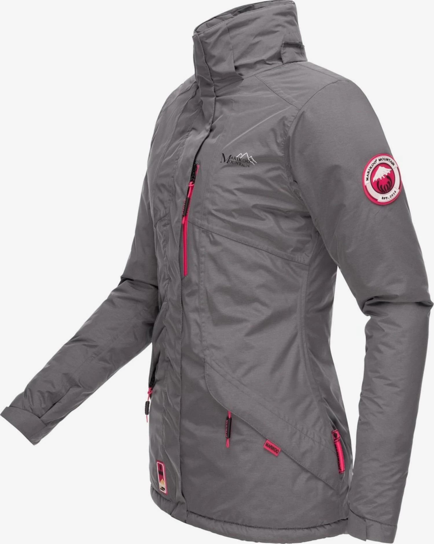 Marikoo Outdoor Jassen Functionele Jas Rabeaa Dames Grijs 4 Marikoo Outdoor Jassen Functionele Jas Rabeaa Dames Grijs - Afbeelding 4