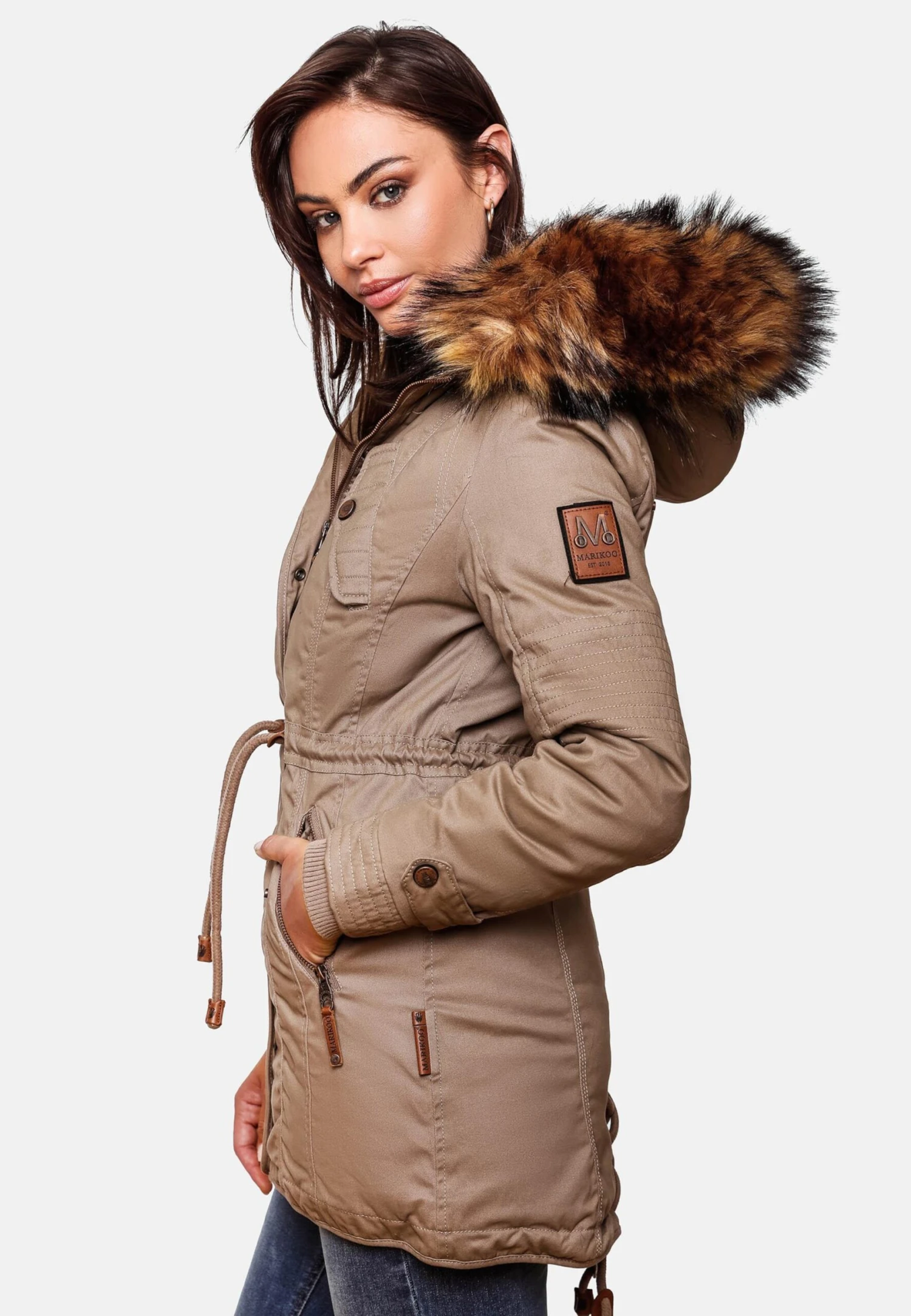 Marikoo Parkas Winterparka La Viva Dames Lichtbeige 7 Marikoo Parkas Winterparka La Viva Dames Lichtbeige - Afbeelding 7